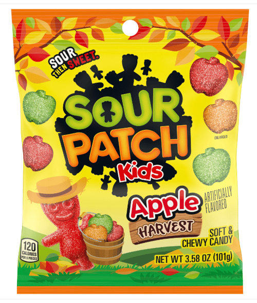 Halloween - Sour Patch Kids Apple Harvest Mix Bag - 3.58 oz(101g) x 12 units