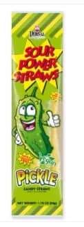 Dorval Sour Power Straws - Pickle  (Limited Edition) 1.75oz (50g) x 24 Units