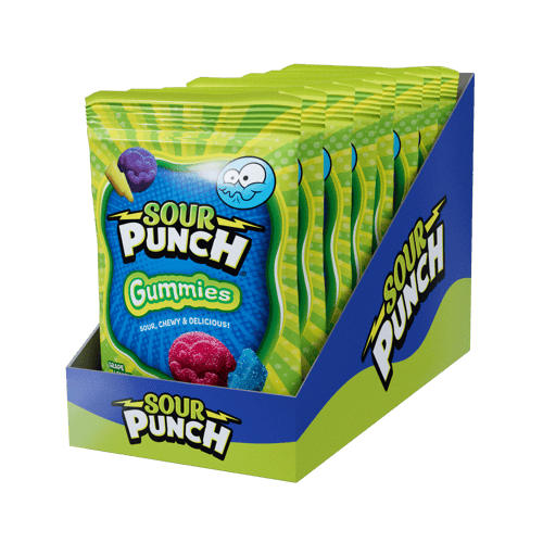 US - Peg Bag - Sour Punch Gummies 6.75oz x 8 Units