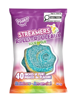 Huer Sour Streamer Rolls - 40g x 18 Units
