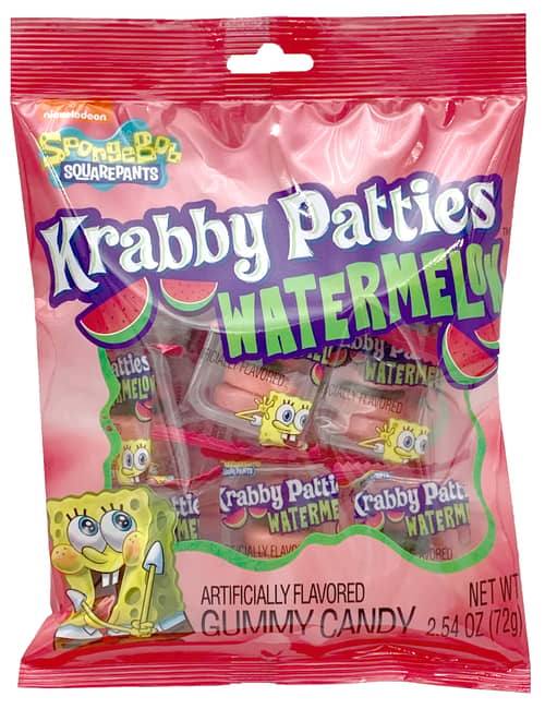 Peg Bag - Spongebob Krabby Patties Watermelon 2.54oz x12 Units