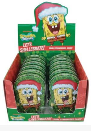 XMAS - SpongeBob SquarePants Let’s Shellebrate Tin 1.2oz x 12 Units