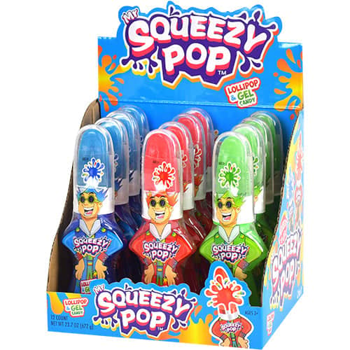 (S1-08) Koko Mr Squeezy Pop Squeeze-N-Lik 1.9oz x 12 units