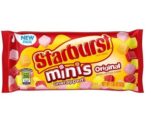 Starburst mini Original - Standard Size 1.85 oz x 24 units