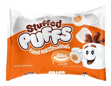 US - Stuffed Puffs - Vanilla Marshmallow - Caramel Center 8.6oz (244g) x 6 Units