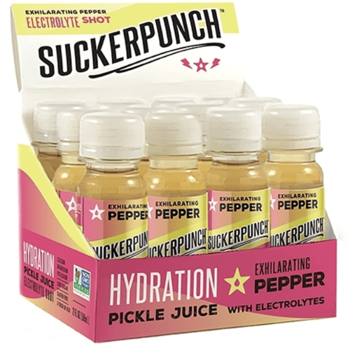 US - Suckerpunch Gourmet - Hydrate  Pickle Juice - Spicy 2 fl oz (59ml) x 12 units
