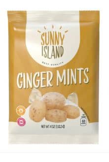 Sunny Island Ginger Mints - 4oz (113.4g) X 12 Units