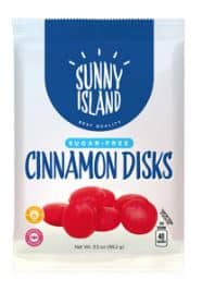 Sunny Island Sugar Free Cinnamon Disk - 3.5oz (99.2g) X 12 Units