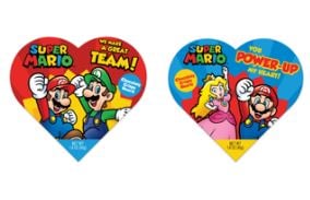Valentine - Frankford Super Mario Crispy Chocolaty Heart Box - 1.6oz (45g) x 24 Units