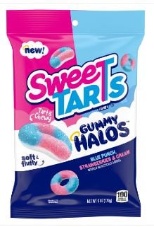 US - Sweetarts Gummy Halos Peg Bag - 6oz (170g) x 12 Units