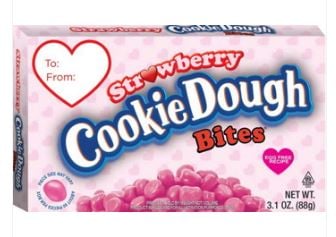 Valentine - Theater Box Strawberry Cookie Dough Bites - 3.1oz (88g) x 12 Units