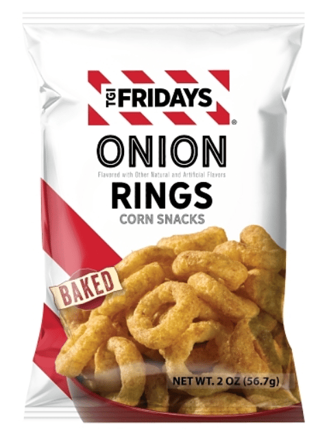 US - Chips - TGI Fridays Onion Rings 2oz (56g) x 6 bags (chips bags may be deflated during shipping)