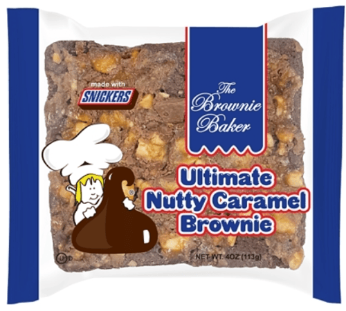 The Brownie Baker - SNICKERS - Ultimate Nutty Caramel Brownie 4oz (113g) x 12 units