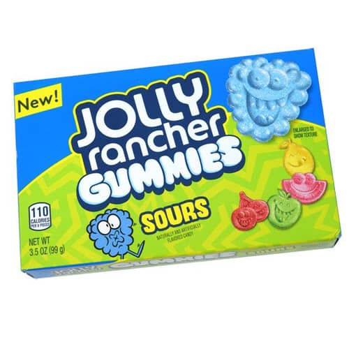 CANADA - Theater Box - Jolly Rancher - Gummies - SOUR 3.5 oz x 11 units