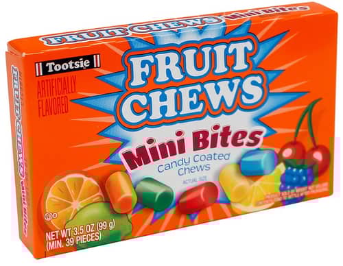 US - Theater Box - Tootsie Roll - Fruit Chew Mini Bites 3.5oz (99g) x 12 units