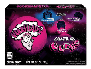 US - Theater Box - Warheads Galactic Cubes 3.5oz (99g) x 12 units