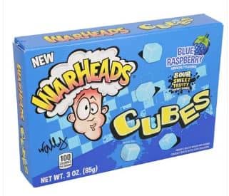 US - Theater Box Warheads Chewy Cubes - Blue Raspberry 3oz (85g) x 12 Units