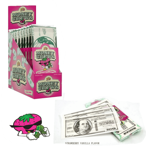 Too Tarts MONEY CHEWS - 100 DOLLAR PAPER CANDY (10-PK) 0.28OZ (8G) X 24 UNITS