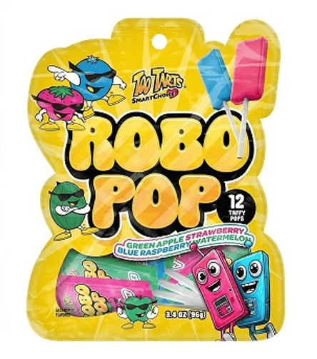 TOO TARTS - ROBO POP (12PCS) PEG BAG 3.4OZ (96G) X 24 BAGS