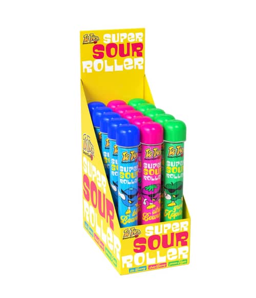 CHINA - Too Tarts - Super Roller Candy - Sour 3.5oz (99g) x 15 units
