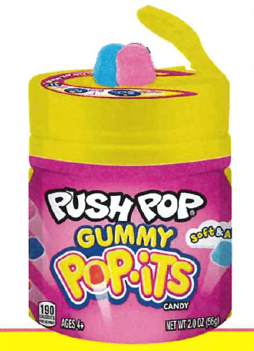 CHINA - TOPPS - Pop-ITS Push Pop Gummy 2oz (56g) x 8 units