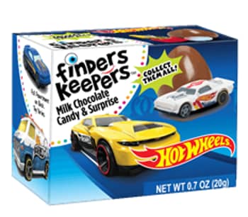 MEXICO - Topps Finders Keepers - Hot Wheels Surprise Milk Choc Egg 0.7 oz (20g) x 6 units