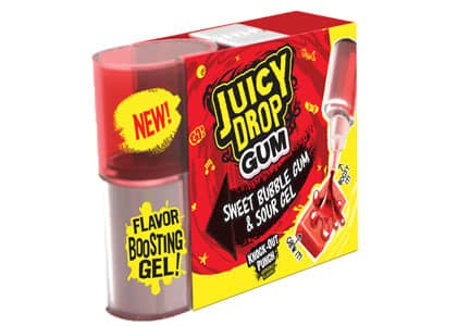 (S1-08) Topps - Juicy Drop Gum Sweet bubble gum 2.50oz x 16 units