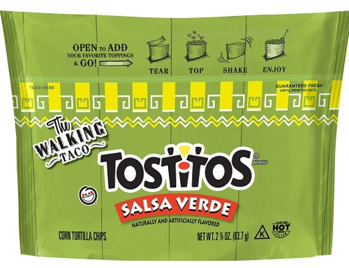 Chips - The Walking Taco - Tostitos - Salsa Verde 2.25 oz (63g) x 18 units (chips bags may be deflated during shipping)