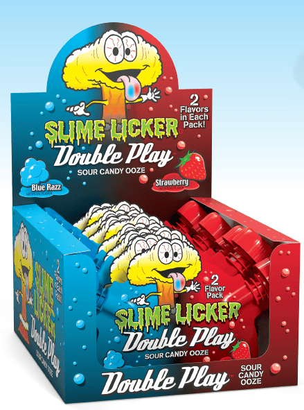 (S1-05) PAKISTAN - Toxic Waste Slime Licker - DOUBLE PLAY - Blue Razz & Strawberry 1.4oz x 12 units
