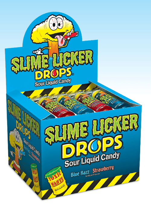 Toxic Waste Slime Licker - DROPS - Blue Razz & Strawberry 0.8oz (25ml) x 30 units