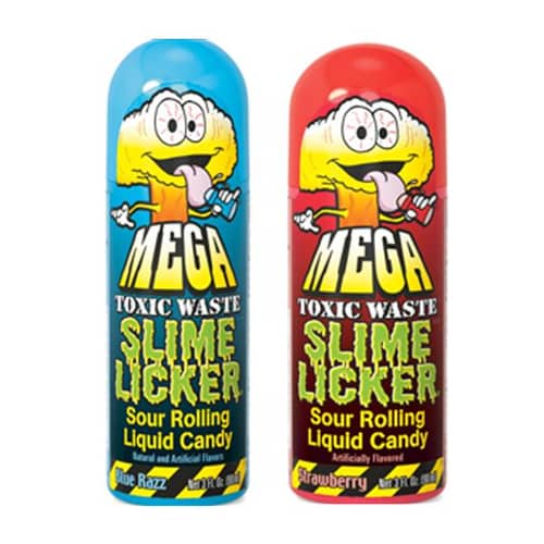 Spain - Toxic Waste  Slime Licker 2.0 -  MEGA Blue Razz & Strawberry 3oz(85g) x 12 Units