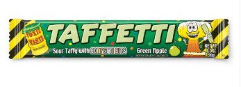 Toxic Waste Taffetti - Green Apple  20g x 24 Units