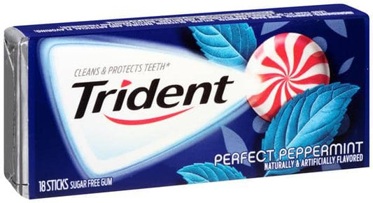 (S1-09) Gum - Trident Value Pack Perfect Peppermint 12 units