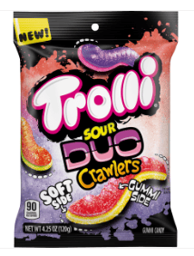 (S1-10) Trolli Peg Bag - Duo Crawlers 4.25oz (120g) x 12 Units