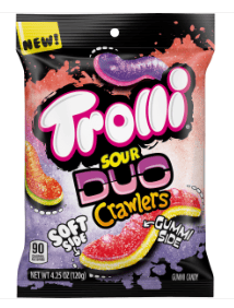 Us - Trolli Peg Bag - Duo Crawlers 4.25oz (120g) x 12 Units