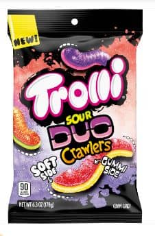 (S1-10) Trolli Peg Bag - Duo Crawlers 6.3 oz (179g) x 8 Units