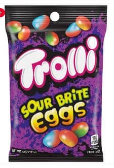 (S1-10) Trolli Peg Bag - Sour Brite Crawler Eggs 4oz (113g) x 12 units