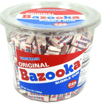 Tub - Bazooka Original Gum 47.6 Oz (1349 G) x 1 Unit