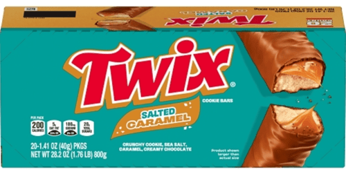 US - Twix Salted Caramel Standard Size 1.41oz (40g) x 20 Units