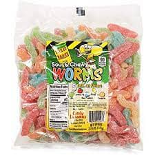 Bulk - Toxic Waste Sour & Chewy Worms 2.2 LB ( 5 Flavours)