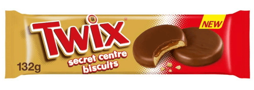 UK - Twix - Secret Centre Biscuit 132g x 12 units (Best Before April 10, 2025)