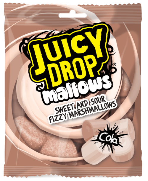 Belgium - Bazooka Juicy Drop Mallows - Cola Bag 100g x 20 units
