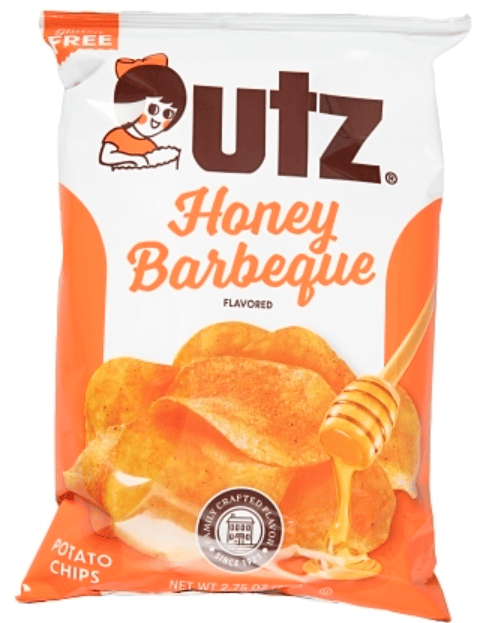 US -Chips - Utz - Honey Barbeque Chips 2.75oz (78g) x 14 Bags