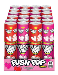 Valentine - Topps Push Pop 0.50oz (14g)  x 24 units