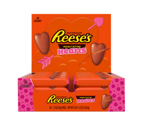 Valentine - Reese Peanut Butter Heart - Standard Size 1.2oz (34g) x 36 units
