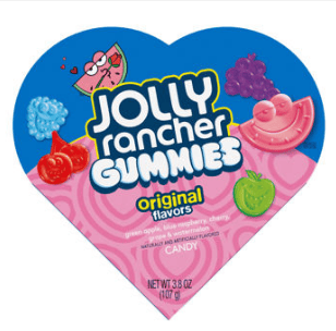 Valentine - Jolly Rancher Gummies Original Heart Box - 3.8oz (108g) x 8 Units