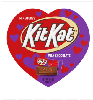Valentine - KIT KAT Milk Chocolate Heart Box - 6.4 oz (181g) x 6 Units