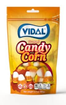 Halloween - Vidal Candy Corn Peg Bag - 6.35oz(180g) x 7 Units