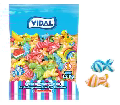 Bulk - Vidal Swirly Fish Assorted - 4.4lbs (2kg)
