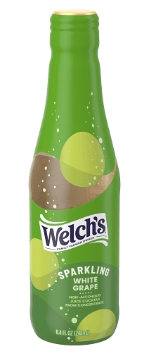 Us - Beverage - Glass Bottles - Welch - Sparkling WHITE Grape Juice 8.4 fl oz (243g) x 12 units (Only shipped by Pallet, min $1500 entire order) (Buyer is responsible if drinks may leak during shipping and weather)(Best Before April 24,2026)